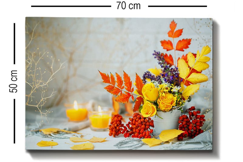 Koristeellinen Canvastaulu 50x70 cm - Monivärinen - Sisustustuotteet - Taulu & taide - Canvas-taulu