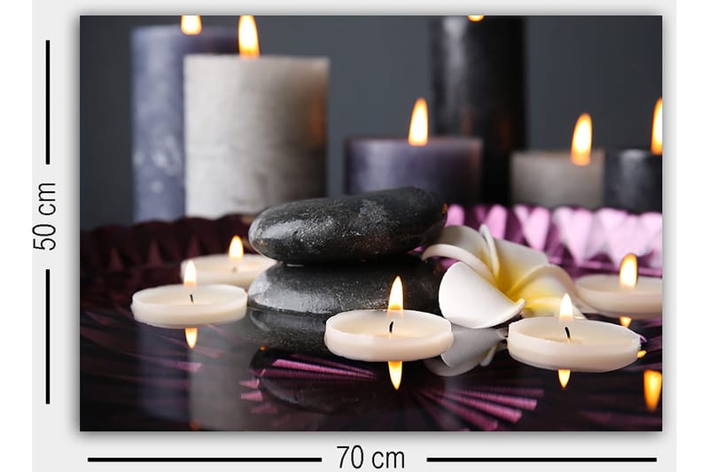 Koristeellinen Canvastaulu 50x70 cm - Monivärinen - Sisustustuotteet - Taulu & taide - Canvas-taulu