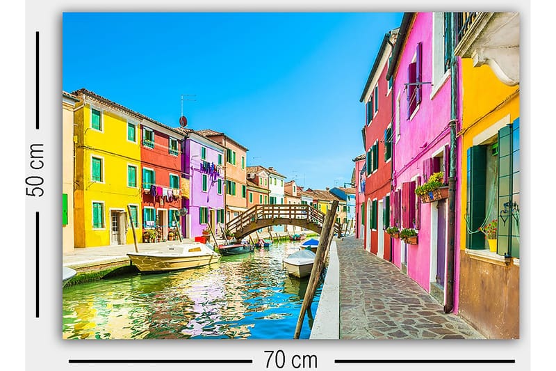 Koristeellinen Canvastaulu 50x70 cm - Monivärinen - Sisustustuotteet - Taulu & taide - Canvas-taulu