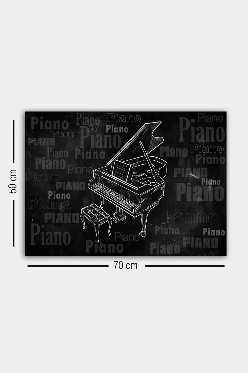 Koristeellinen Canvastaulu 50x70 cm - Monivärinen - Sisustustuotteet - Taulu & taide - Canvas-taulu