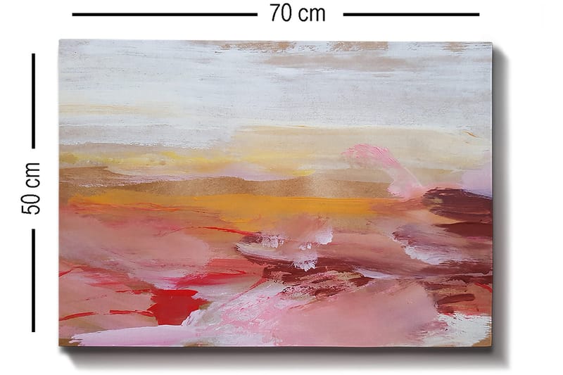 Koristeellinen Canvastaulu 50x70 cm - Monivärinen - Sisustustuotteet - Taulu & taide - Canvas-taulu