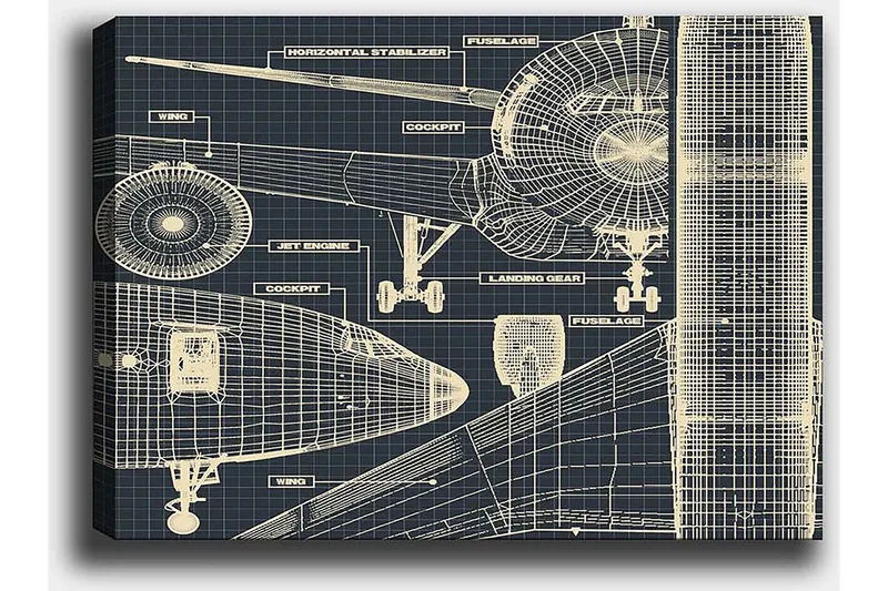 Koristeellinen Canvastaulu 50x70 cm - Monivärinen - Sisustustuotteet - Taulu & taide - Canvas-taulu