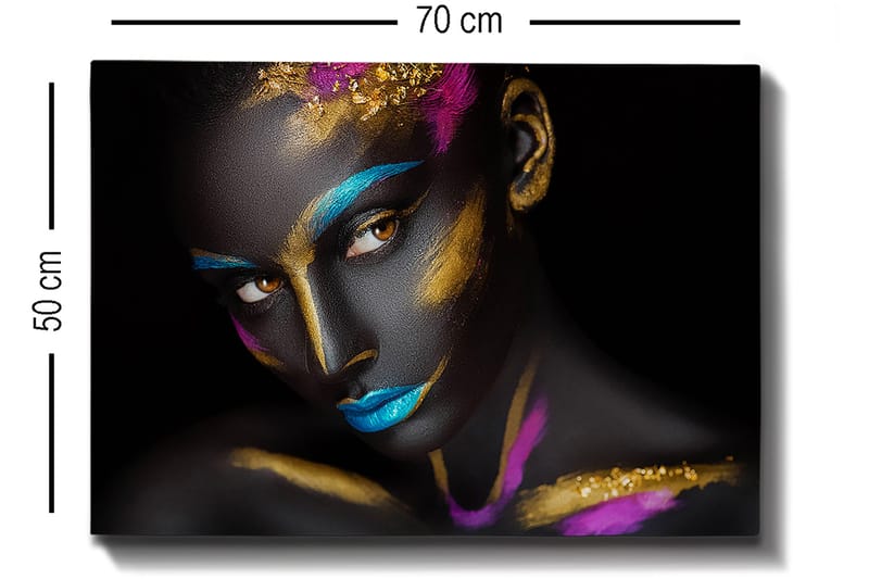 Koristeellinen Canvastaulu 50x70 cm - Monivärinen - Sisustustuotteet - Taulu & taide - Canvas-taulu