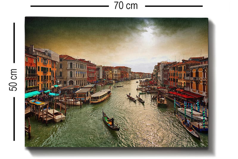 Koristeellinen Canvastaulu 50x70 cm - Monivärinen - Sisustustuotteet - Taulu & taide - Canvas-taulu