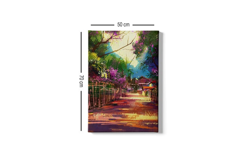 Koristeellinen Canvastaulu 50x70 cm - Monivärinen - Sisustustuotteet - Taulu & taide - Canvas-taulu