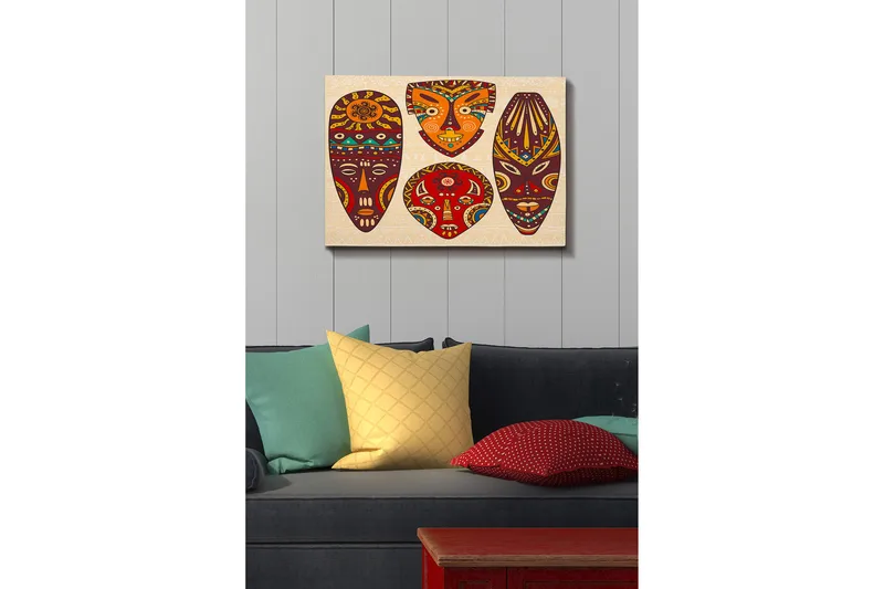 Koristeellinen Canvastaulu 50x70 cm - Monivärinen - Sisustustuotteet - Taulu & taide - Canvas-taulu