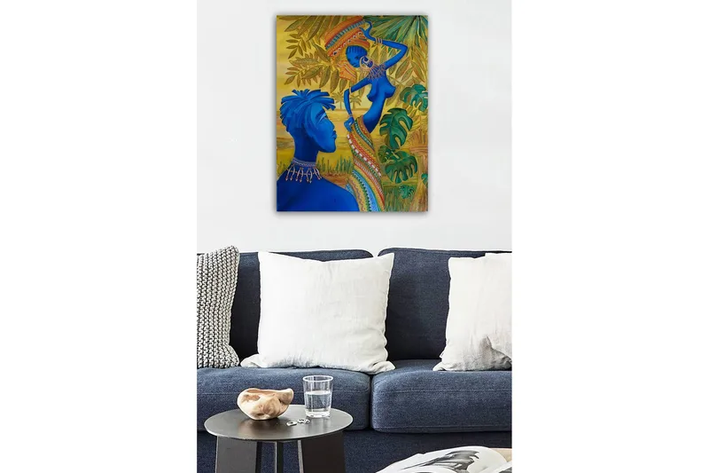 Koristeellinen Canvastaulu 50x70 cm - Monivärinen - Sisustustuotteet - Taulu & taide - Canvas-taulu