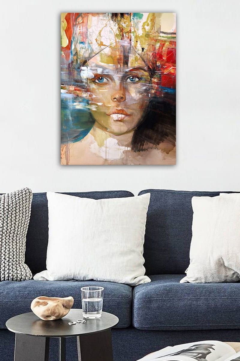 Koristeellinen Canvastaulu 50x70 cm - Monivärinen - Sisustustuotteet - Taulu & taide - Canvas-taulu