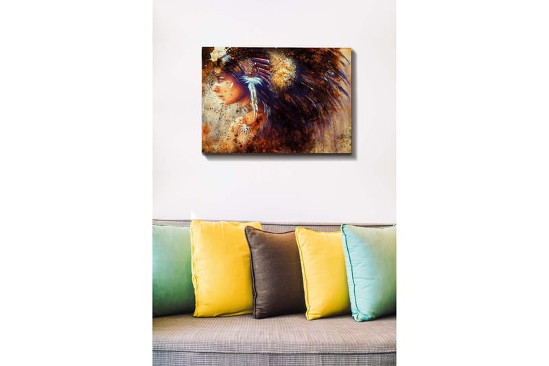 Koristeellinen Canvastaulu 50x70 cm - Monivärinen - Sisustustuotteet - Taulu & taide - Canvas-taulu