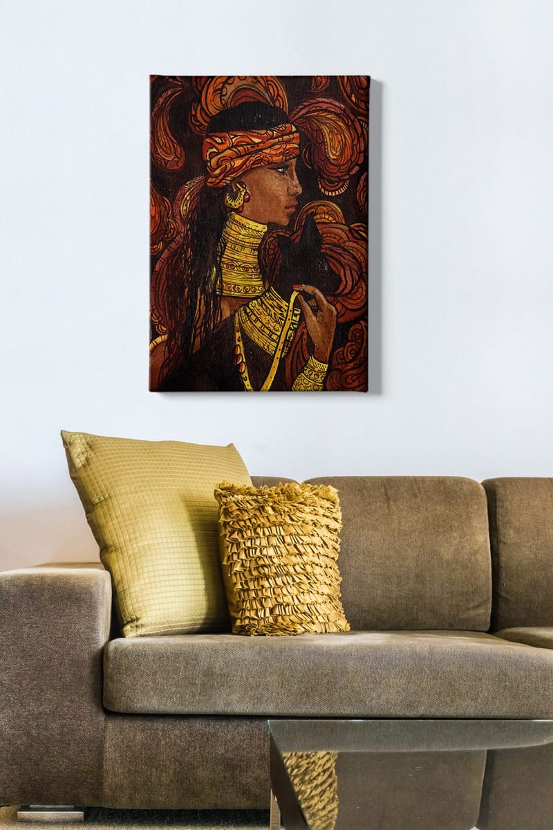 Koristeellinen Canvastaulu 50x70 cm - Monivärinen - Sisustustuotteet - Taulu & taide - Canvas-taulu