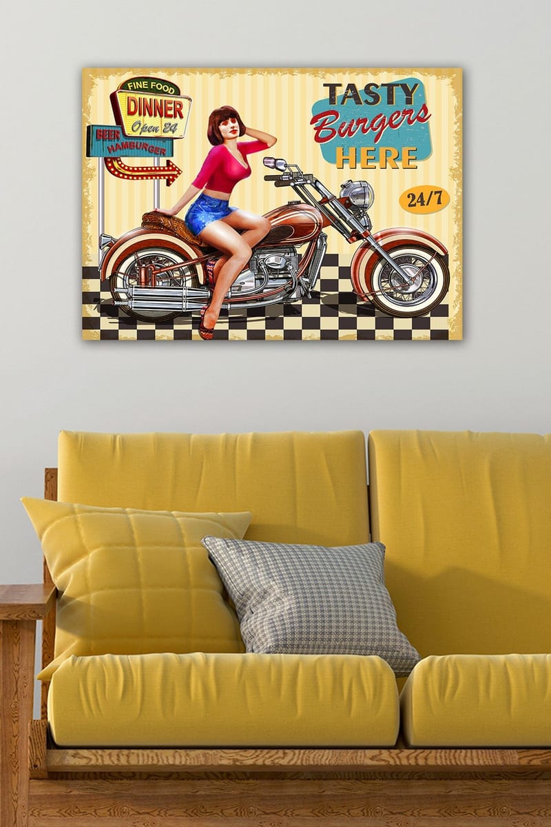 Koristeellinen Canvastaulu 50x70 cm - Monivärinen - Sisustustuotteet - Taulu & taide - Canvas-taulu