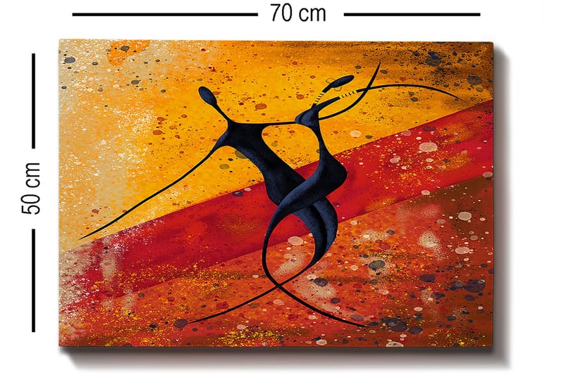 Koristeellinen Canvastaulu 50x70 cm - Monivärinen - Sisustustuotteet - Taulu & taide - Canvas-taulu