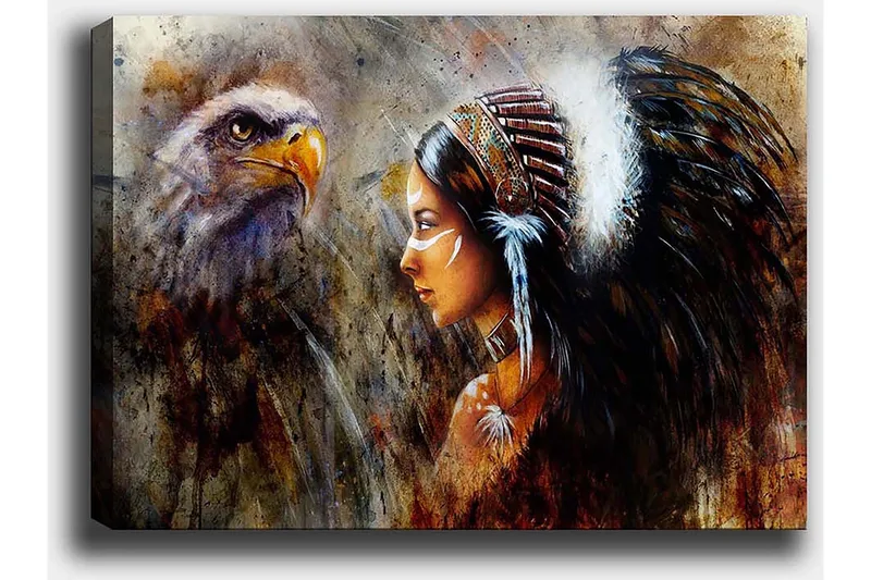 Koristeellinen Canvastaulu 50x70 cm - Monivärinen - Sisustustuotteet - Taulu & taide - Canvas-taulu