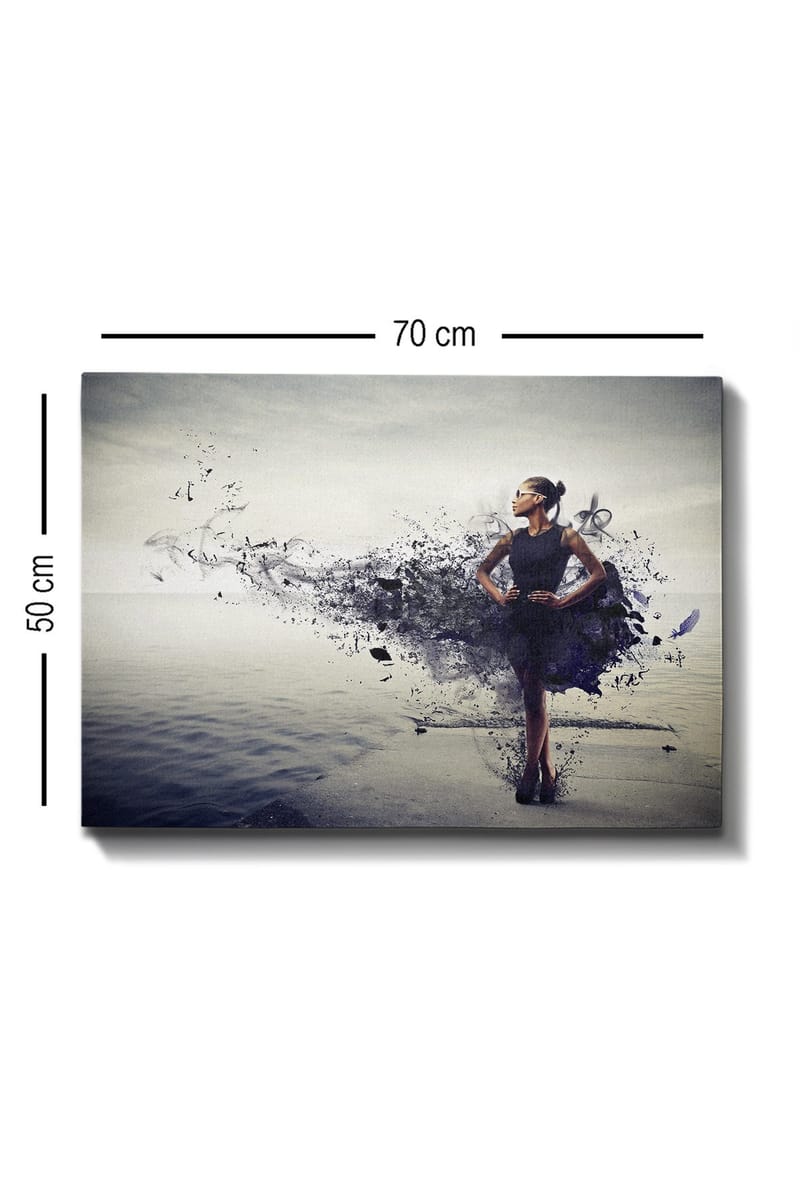 Koristeellinen Canvastaulu 50x70 cm - Monivärinen - Sisustustuotteet - Taulu & taide - Canvas-taulu