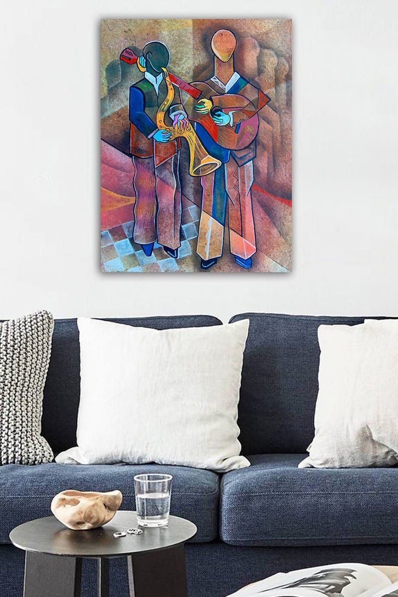 Koristeellinen Canvastaulu 50x70 cm - Monivärinen - Sisustustuotteet - Taulu & taide - Canvas-taulu