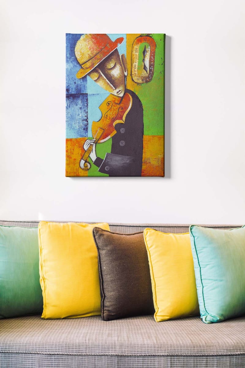 Koristeellinen Canvastaulu 50x70 cm - Monivärinen - Sisustustuotteet - Taulu & taide - Canvas-taulu