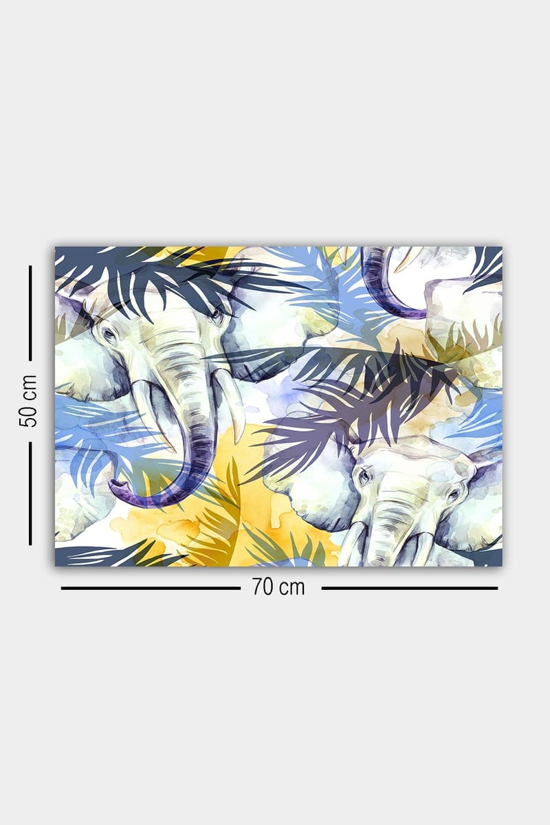 Koristeellinen Canvastaulu 50x70 cm - Monivärinen - Sisustustuotteet - Taulu & taide - Canvas-taulu