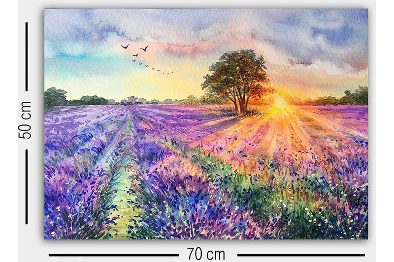 Koristeellinen Canvastaulu 50x70 cm - Monivärinen - Sisustustuotteet - Taulu & taide - Canvas-taulu