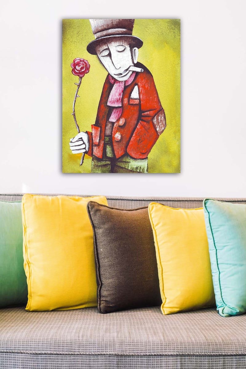 Koristeellinen Canvastaulu 50x70 cm - Monivärinen - Sisustustuotteet - Taulu & taide - Canvas-taulu