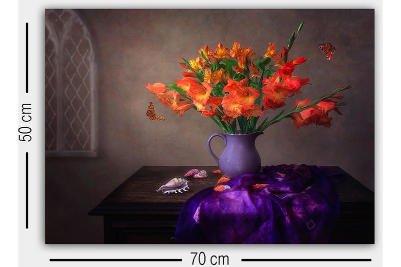 Koristeellinen Canvastaulu 50x70 cm - Monivärinen - Sisustustuotteet - Taulu & taide - Canvas-taulu