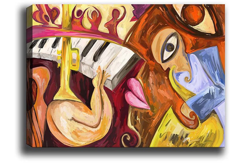 Koristeellinen Canvastaulu 50x70 cm - Monivärinen - Sisustustuotteet - Taulu & taide - Canvas-taulu