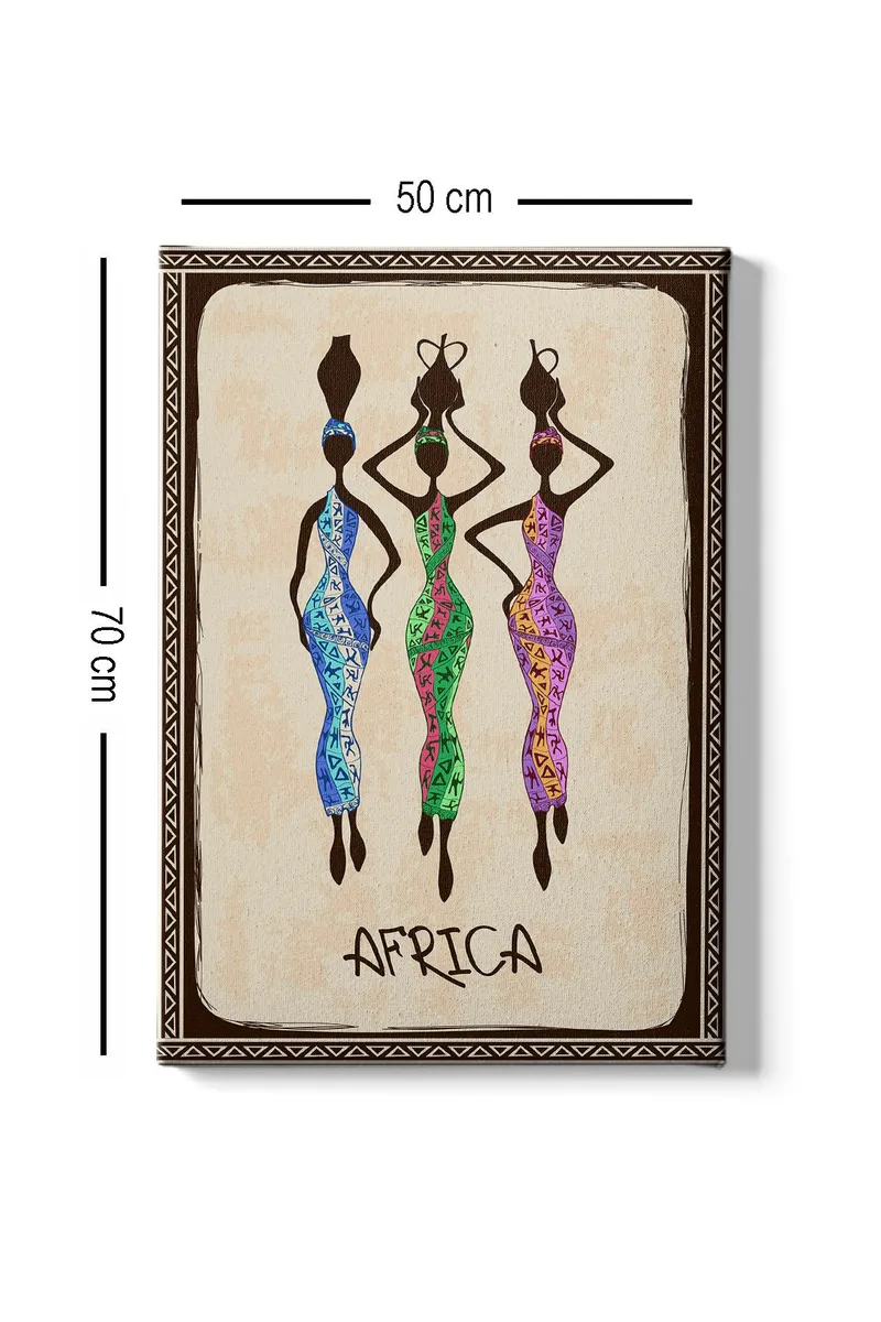 Koristeellinen Canvastaulu 50x70 cm - Monivärinen - Sisustustuotteet - Taulu & taide - Canvas-taulu