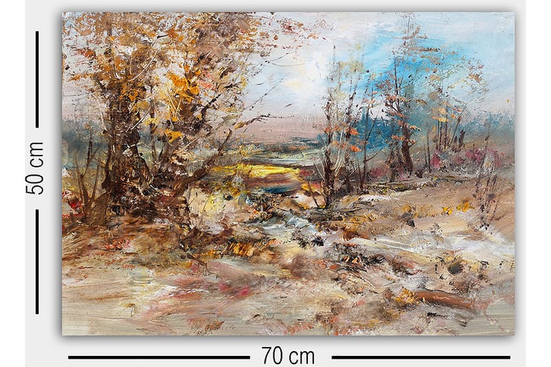 Koristeellinen Canvastaulu 50x70 cm - Monivärinen - Sisustustuotteet - Taulu & taide - Canvas-taulu