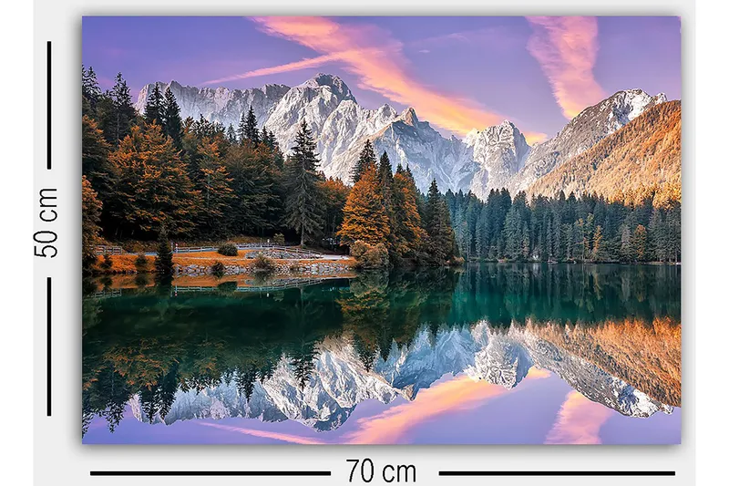 Koristeellinen Canvastaulu 50x70 cm - Monivärinen - Sisustustuotteet - Taulu & taide - Canvas-taulu