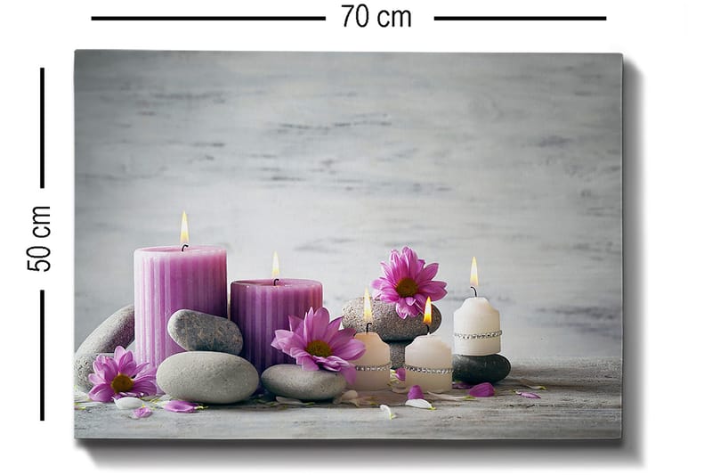 Koristeellinen Canvastaulu 50x70 cm - Monivärinen - Sisustustuotteet - Taulu & taide - Canvas-taulu