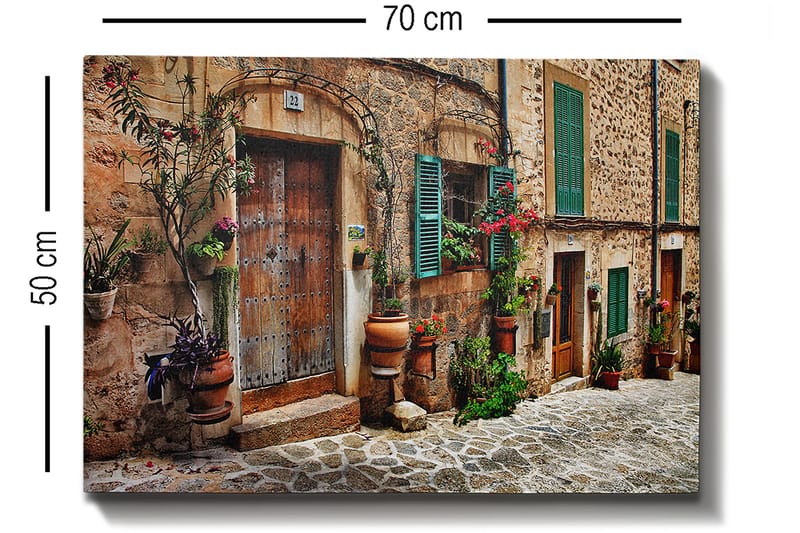 Koristeellinen Canvastaulu 50x70 cm - Monivärinen - Sisustustuotteet - Taulu & taide - Canvas-taulu