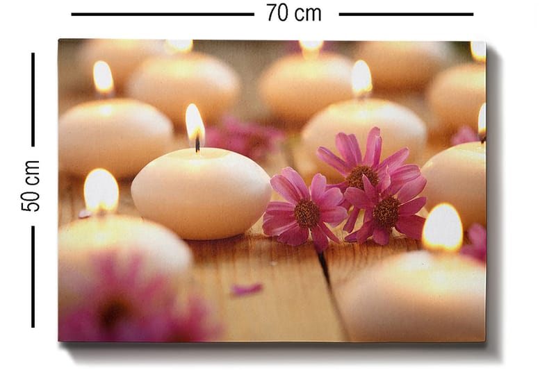 Koristeellinen Canvastaulu 50x70 cm - Monivärinen - Sisustustuotteet - Taulu & taide - Canvas-taulu