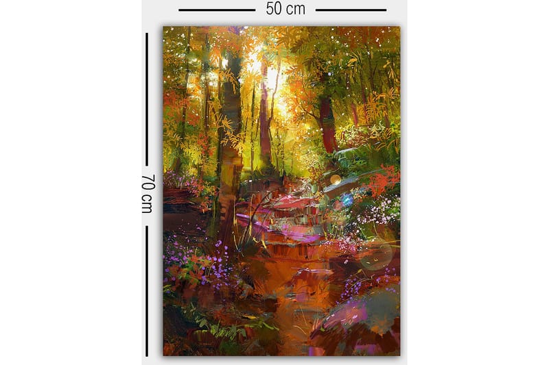 Koristeellinen Canvastaulu 50x70 cm - Monivärinen - Sisustustuotteet - Taulu & taide - Canvas-taulu