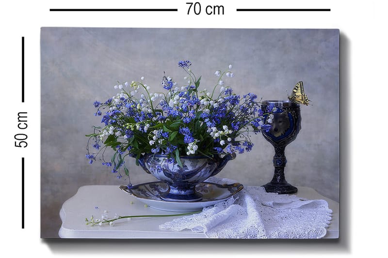 Koristeellinen Canvastaulu 50x70 cm - Monivärinen - Sisustustuotteet - Taulu & taide - Canvas-taulu