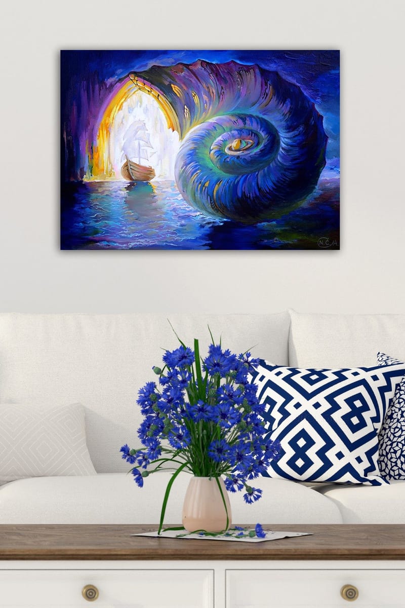 Koristeellinen Canvastaulu 50x70 cm - Monivärinen - Sisustustuotteet - Taulu & taide - Canvas-taulu