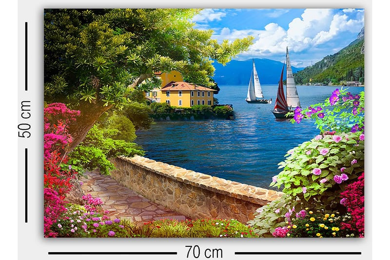 Koristeellinen Canvastaulu 50x70 cm - Monivärinen - Sisustustuotteet - Taulu & taide - Canvas-taulu