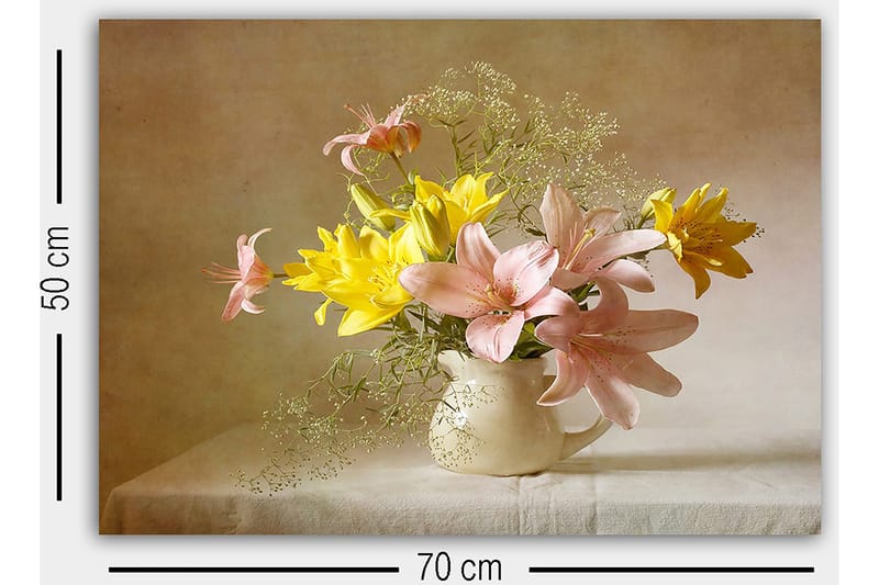 Koristeellinen Canvastaulu 50x70 cm - Monivärinen - Sisustustuotteet - Taulu & taide - Canvas-taulu