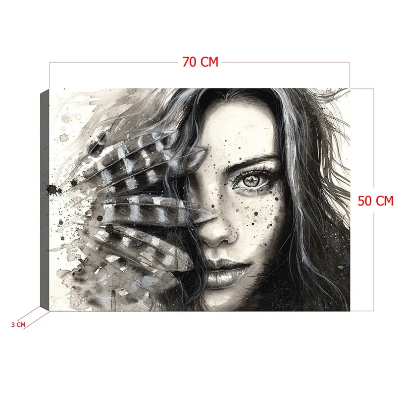 Koristeellinen Canvastaulu 50x70 cm - Monivärinen - Sisustustuotteet - Taulu & taide - Canvas-taulu