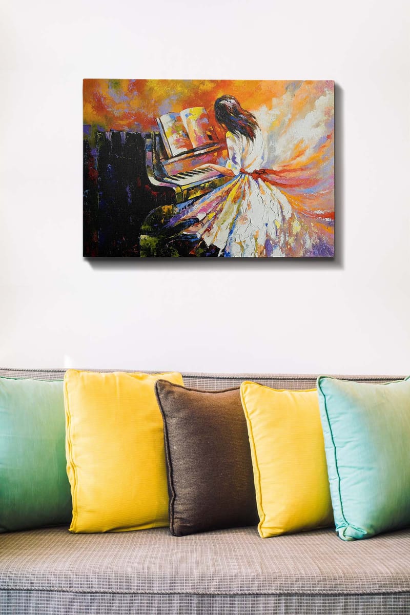 Koristeellinen Canvastaulu 50x70 cm - Monivärinen - Sisustustuotteet - Taulu & taide - Canvas-taulu