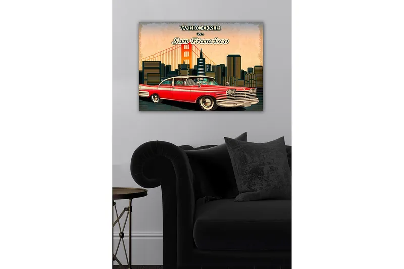 Koristeellinen Canvastaulu 50x70 cm - Monivärinen - Sisustustuotteet - Taulu & taide - Canvas-taulu