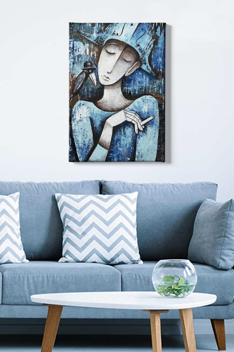 Koristeellinen Canvastaulu 50x70 cm - Monivärinen - Sisustustuotteet - Taulu & taide - Canvas-taulu