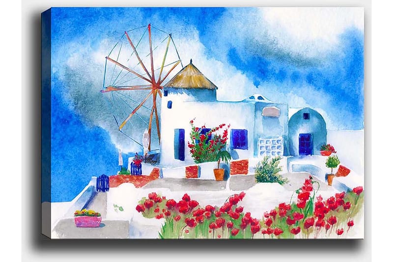 Koristeellinen Canvastaulu 50x70 cm - Monivärinen - Sisustustuotteet - Taulu & taide - Canvas-taulu