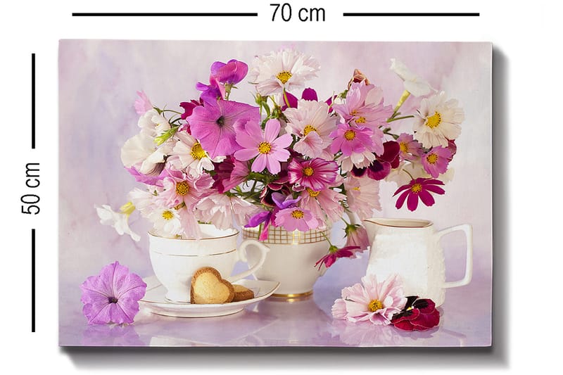 Koristeellinen Canvastaulu 50x70 cm - Monivärinen - Sisustustuotteet - Taulu & taide - Canvas-taulu