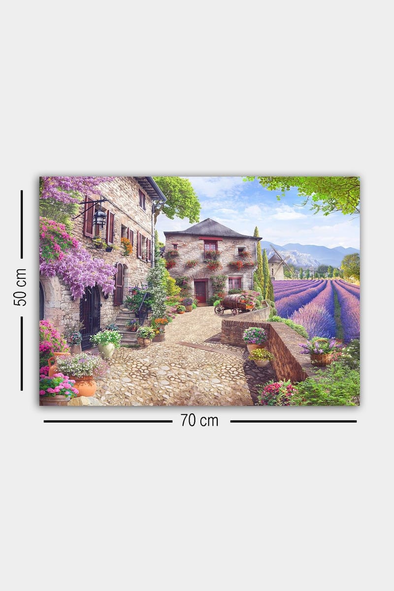 Koristeellinen Canvastaulu 50x70 cm - Monivärinen - Sisustustuotteet - Taulu & taide - Canvas-taulu