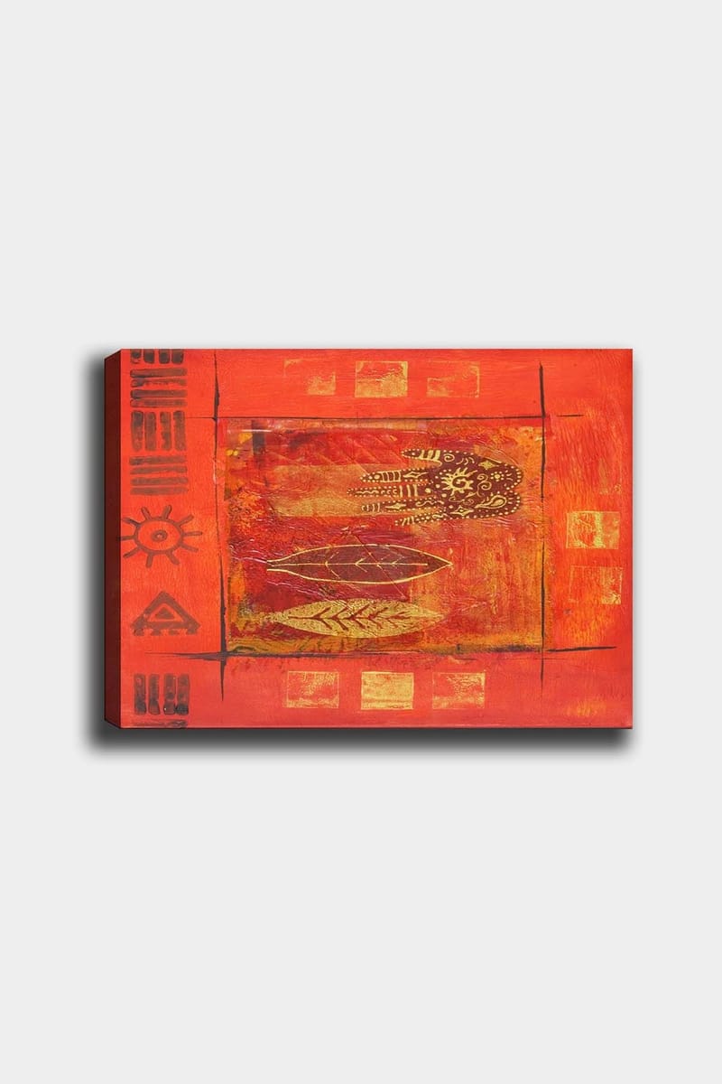 Koristeellinen Canvastaulu 50x70 cm - Monivärinen - Sisustustuotteet - Taulu & taide - Canvas-taulu