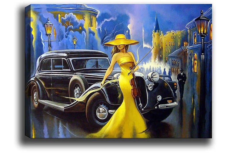 Koristeellinen Canvastaulu 50x70 cm - Monivärinen - Sisustustuotteet - Taulu & taide - Canvas-taulu