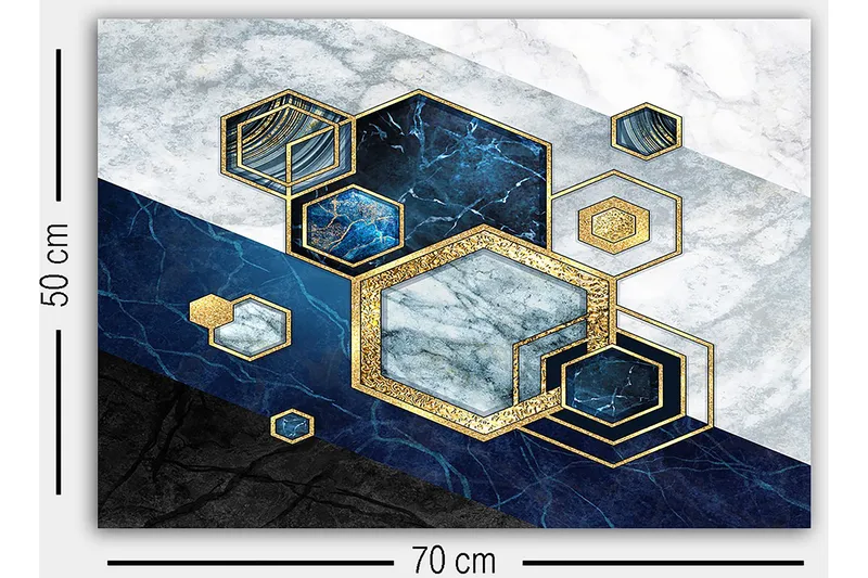 Koristeellinen Canvastaulu 50x70 cm - Monivärinen - Sisustustuotteet - Taulu & taide - Canvas-taulu