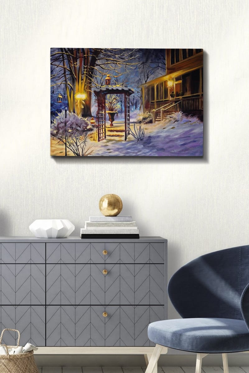 Koristeellinen Canvastaulu 50x70 cm - Monivärinen - Sisustustuotteet - Taulu & taide - Canvas-taulu