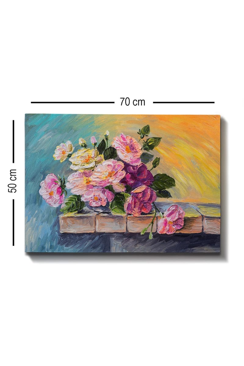 Koristeellinen Canvastaulu 50x70 cm - Monivärinen - Sisustustuotteet - Taulu & taide - Canvas-taulu