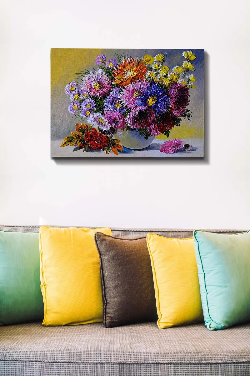 Koristeellinen Canvastaulu 50x70 cm - Monivärinen - Sisustustuotteet - Taulu & taide - Canvas-taulu