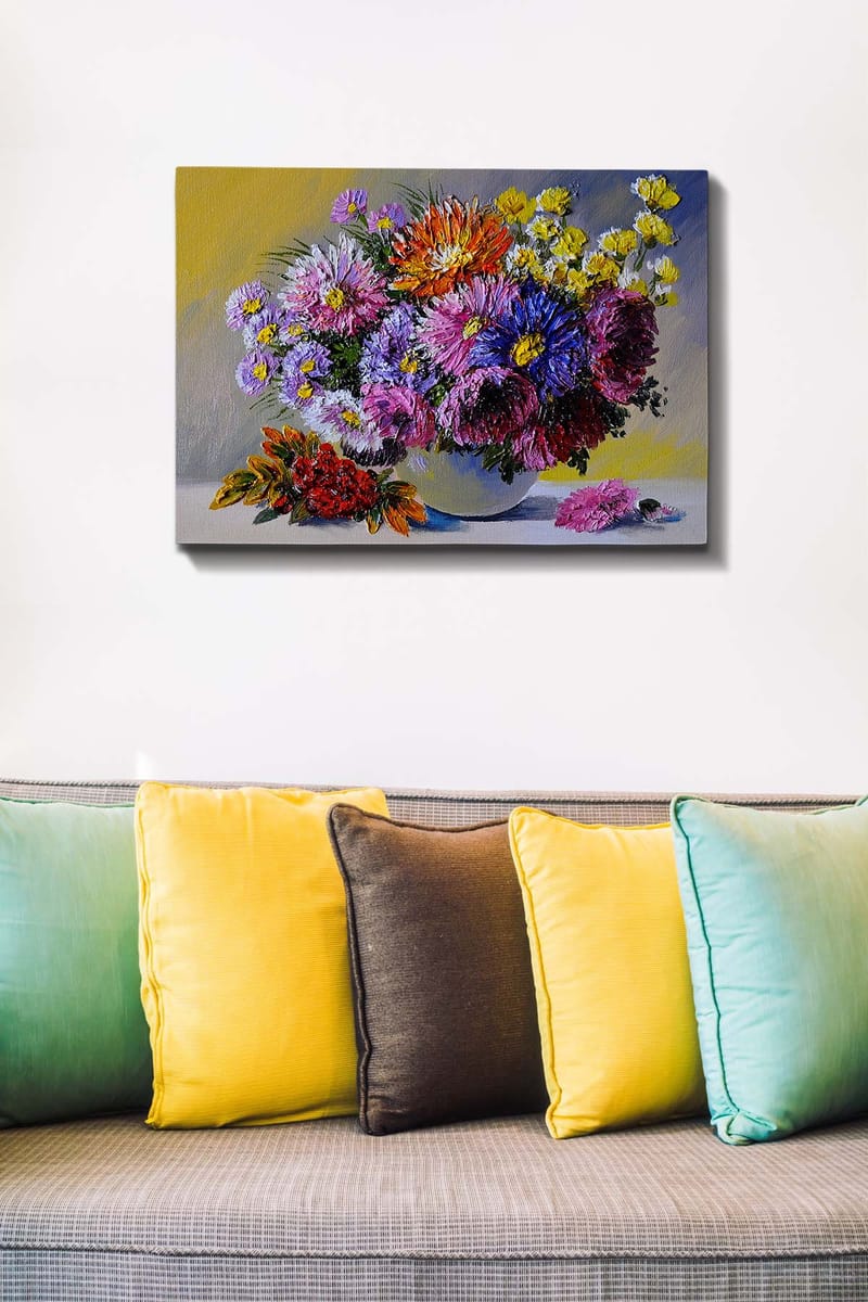Koristeellinen Canvastaulu 50x70 cm - Monivärinen - Sisustustuotteet - Taulu & taide - Canvas-taulu
